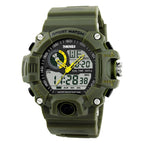 SKMEI Military Watches Men Digital Analog Watch Waterproof 5 ATM Wristwatch LED Sport electronic watch