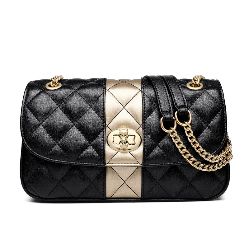 Modieuze luxe damestas met diamanten ketting, multi-pocket, grote capaciteit dames schoudertas