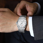 Orologio da uomo Curren, casual da lavoro, con movimento automatico al quarzo, impermeabile, con cinturino in acciaio