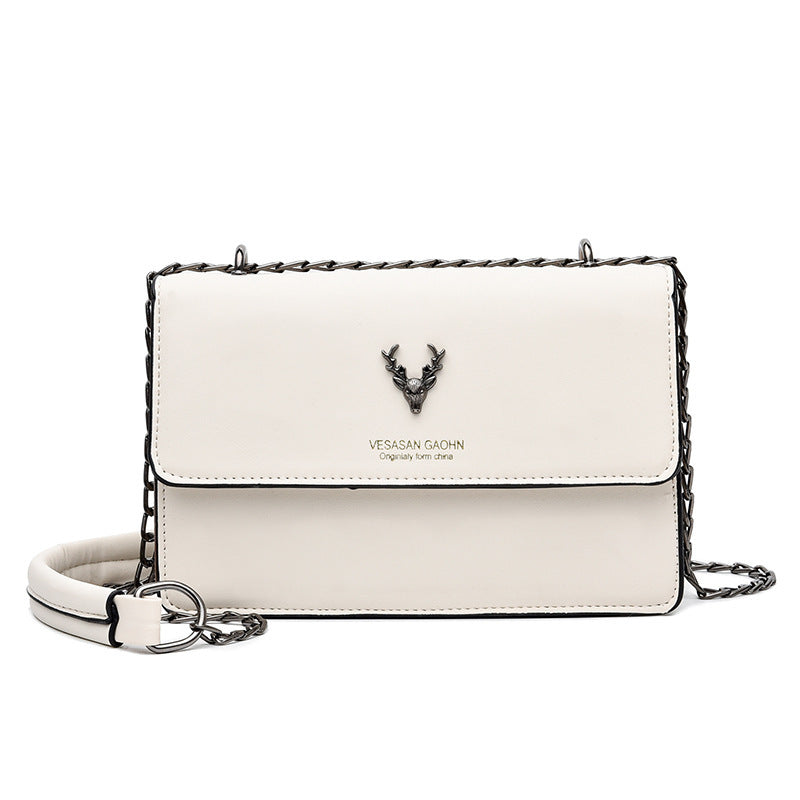 Modieuze, veelzijdige damestas met ketting, kunstleren schoudertas met grote capaciteit, damestas met crossbodytas.