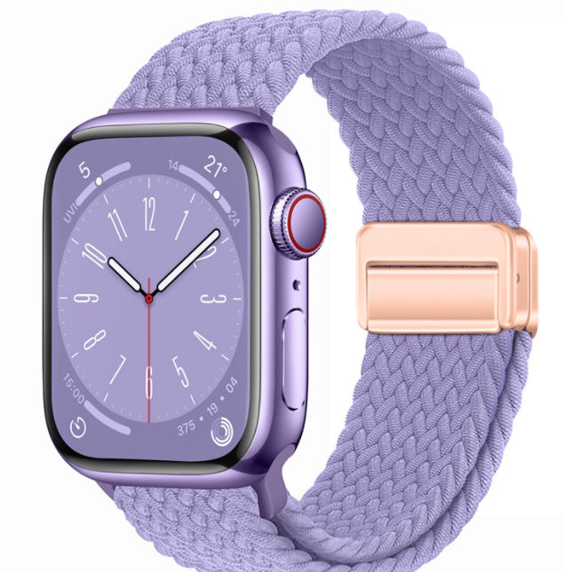 Smart Apple Watch Band Braided Solo Loop Band Magnetic Buckle Band MultiFunction Sports Mode iWatch - Acquisti Online