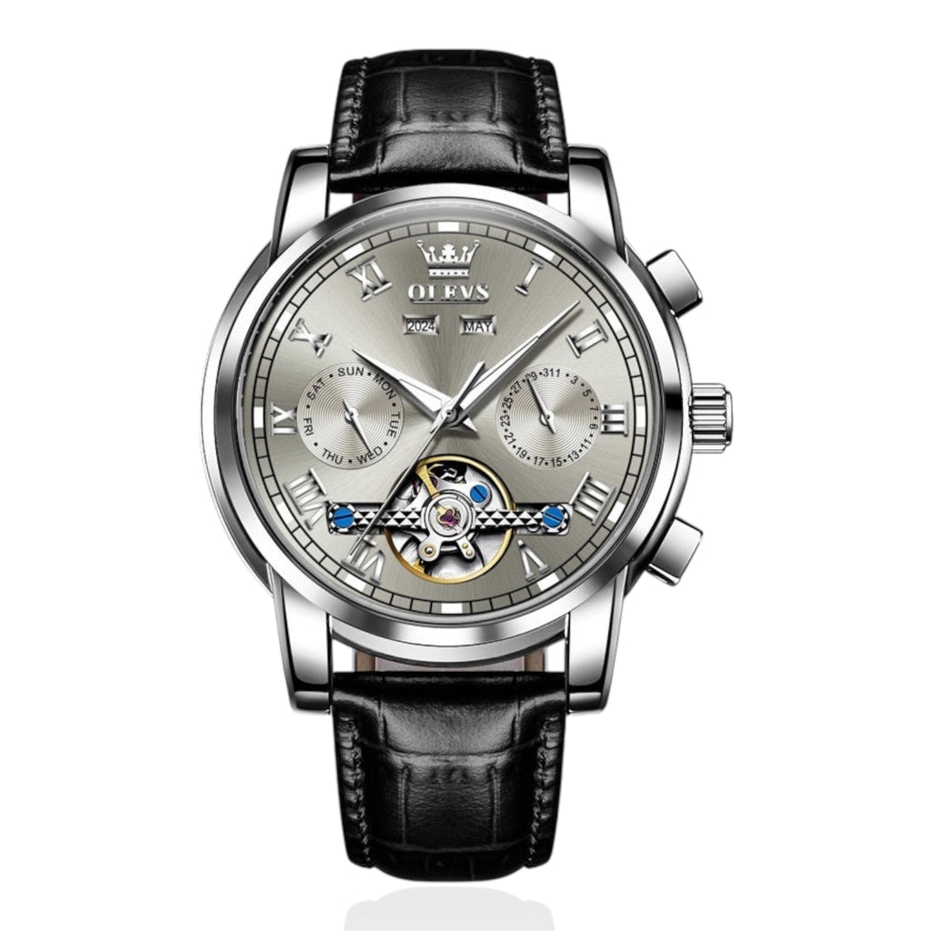 OLEVS 6607 Man watch Waterproof Luminous Multifunctional Automatic Mechanical Watch - Acquisti Online