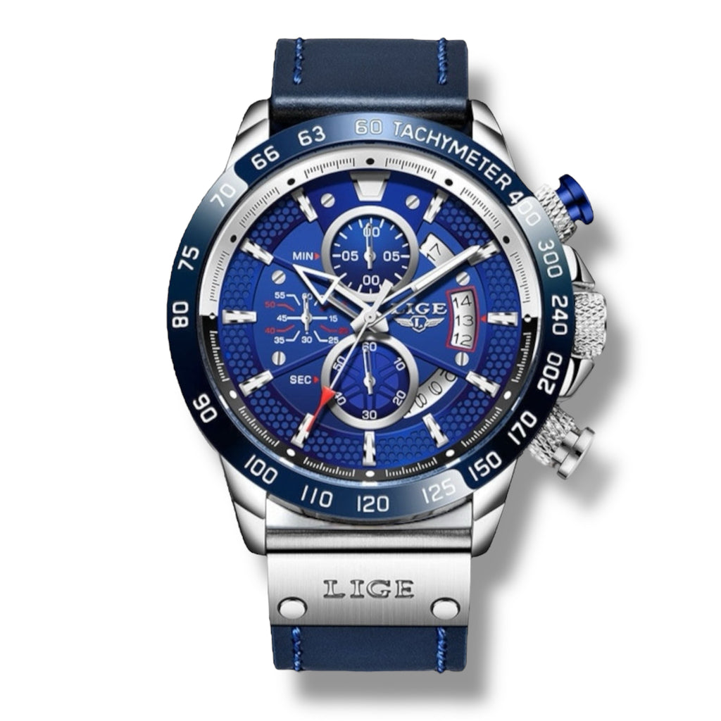 New Men's Quartz Watch Multifunction Chronograph Men's Waterproof Watch