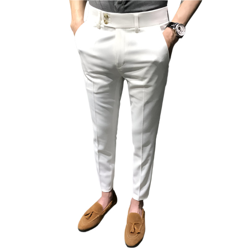 Men's Slim Fit Versatile Casual Cropped Pants