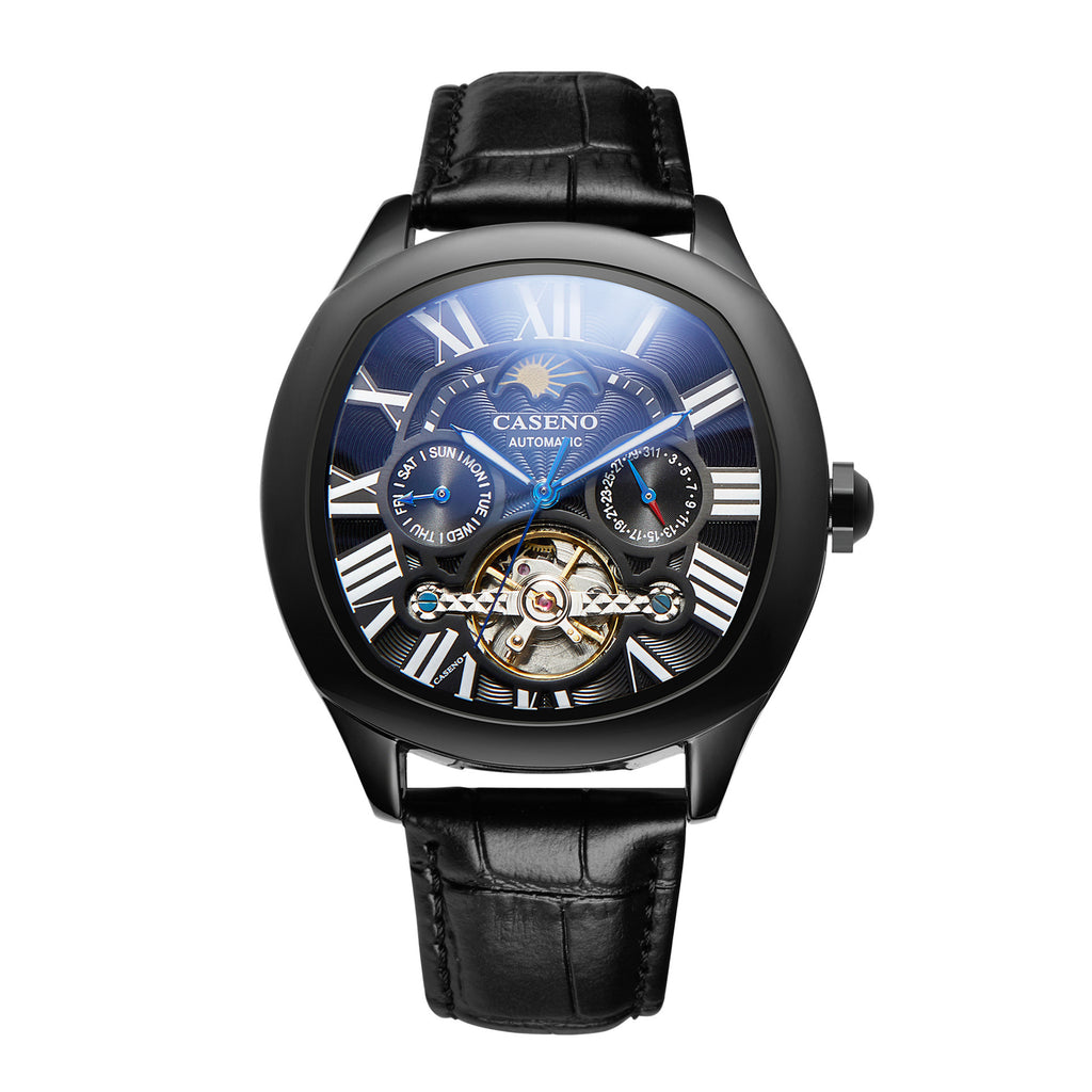 CASENO Star Tourbillon Orologio Automatico Orologio Meccanico Impermeabile Completamente Automatico