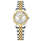 Men's and women's Quartz Rhinestone Simple Steel Belt Watch