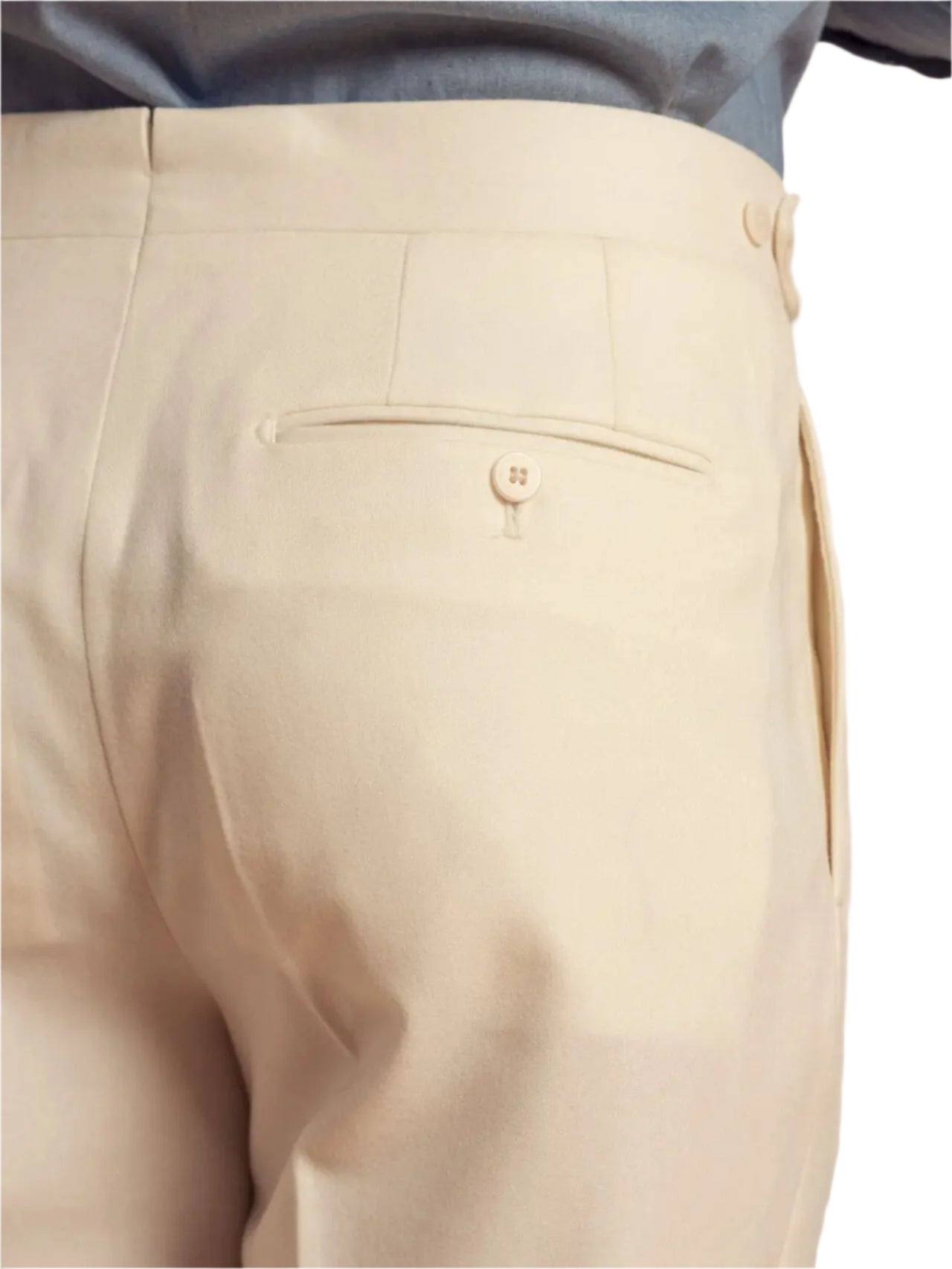 Men's Solid Color Button Pants