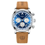 NIBOSI Leather Men's Watches Luxury Sports Waterproof Chronograph Business Luminous Date Men Quartz Watch - Acquisti Online