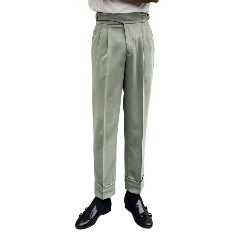 Men's Fashionable Business Casual Formal Pants Harem Men's Ninth Pants Fashion Draped Suit Men' Casual Pants - Acquisti Online