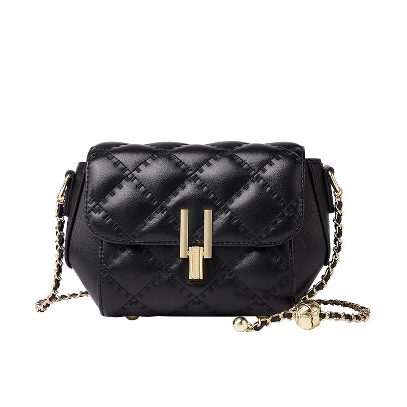 Women's Shoulder Bag Large Capacity GenuineLeather Flap Ins Chain Crossbody Bag Fashion Women Shoulder Bag