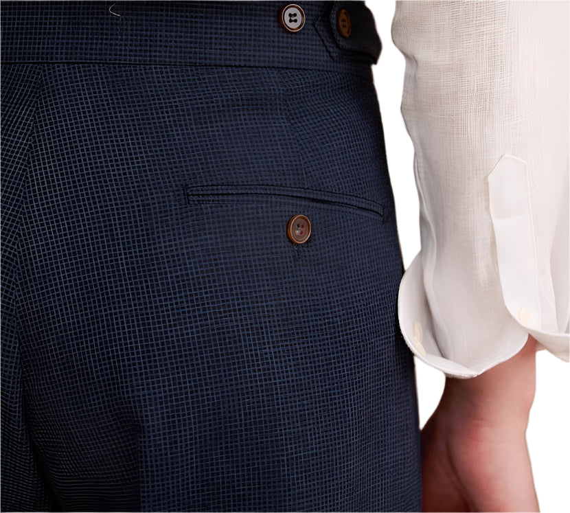 Heren modieuze zakelijke casual formele broek effen kleur hoge taille rechte broek ademende heren casual broeken