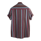 Explosie Stijl Revers Bedrukt Shirt Heren Hawaiiaans Shirt
