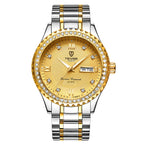 TEVISE Women's Luxury Rhinstone Crafted Automatic Mechanical Watch Waterproof Stainless Steel Luminous Women Watch