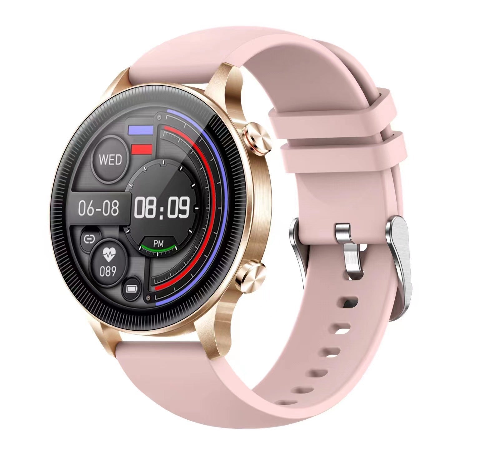 Fashionable Blood Pressure Heart Rate Monitor Smart Watch