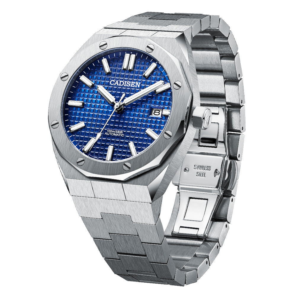 CADISEN Men's Watch Mechanical Automatic 100M Waterproof Luxury Wrist Watch Casual Business Wrist Watch