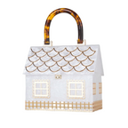 Women's Luxury Alizekerr Acrylic Box Hand Bags Fashionable Acrylic Handle House Shaped Purses And Handbags
