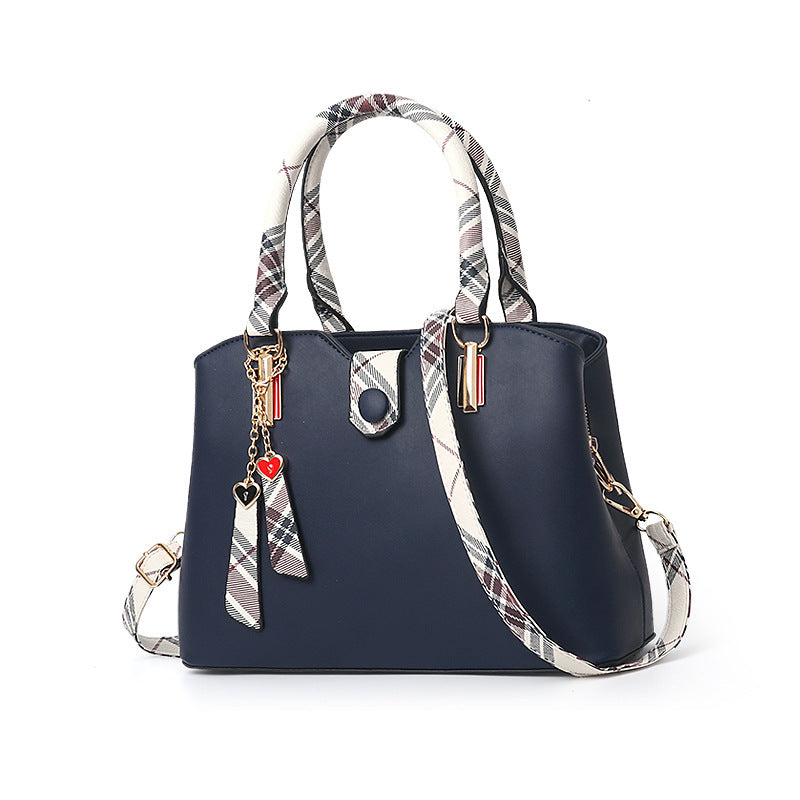Luxe damestas van leer, grote capaciteit, kleine vierkante crossbodytas met meerdere zakken, schoudertas voor dames