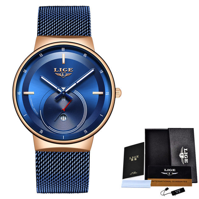 Modieus waterdicht quartzhorloge voor heren
