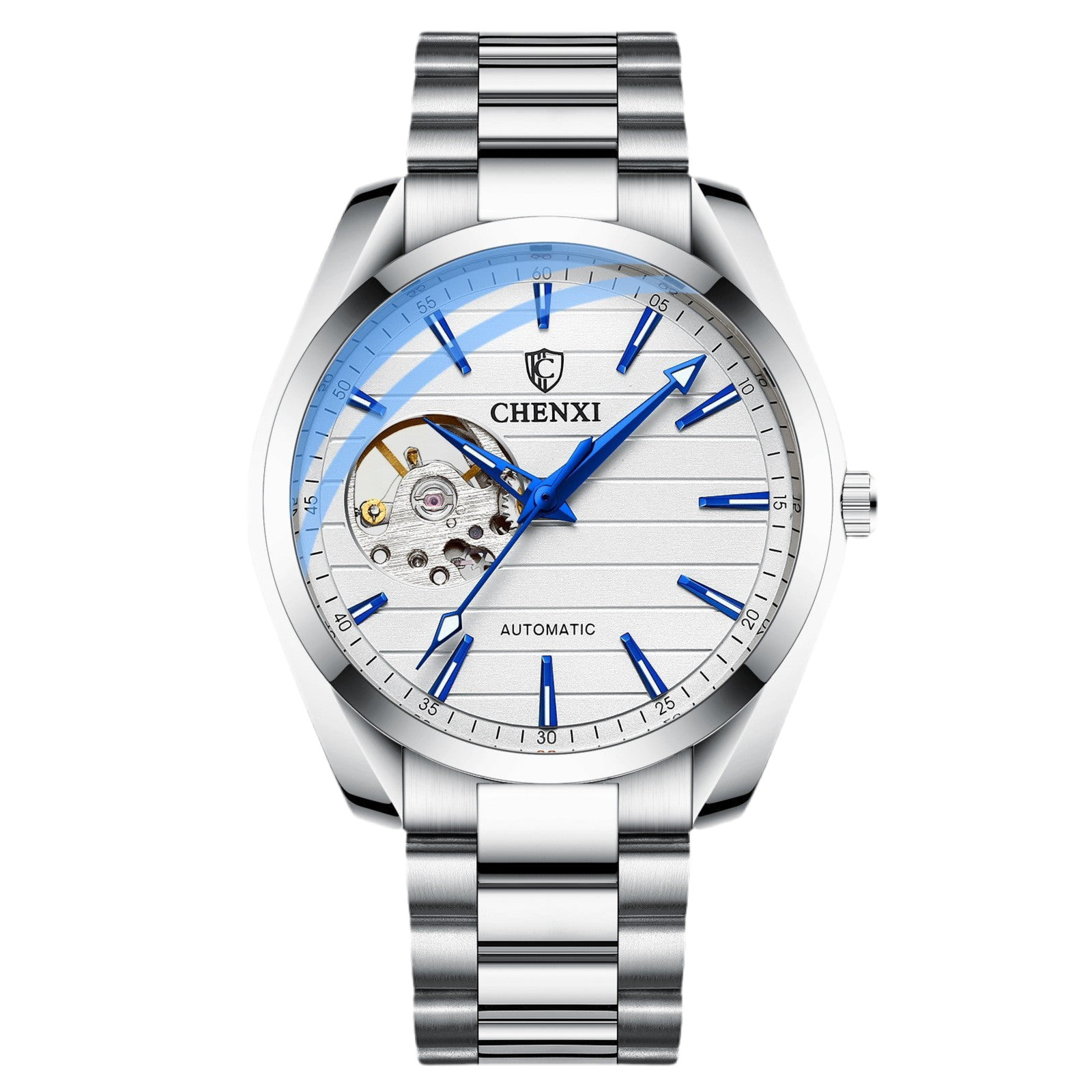 CHENXI 8806 Orologi da polso meccanici automatici da uomo di alta marca, impermeabili, in acciaio inossidabile