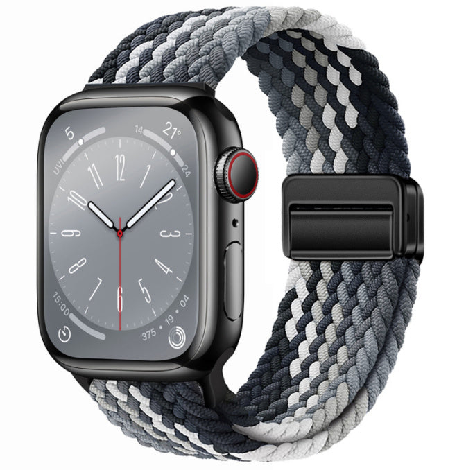 Smart Apple Watch Band Braided Solo Loop Band Magnetic Buckle Band MultiFunction Sports Mode iWatch - Acquisti Online