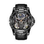 Orologio meccanico automatico multifunzione a doppio tourbillon da uomo AILANG