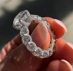 Simple Women's Diamond Copper Set Zircon Ring - Acquisti Online