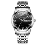 Men's Quartz Watch Top Brand Luxury Business Waterproof Date Clock Full Steel Men Quartz Wrist Watch