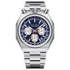 Men's Luxury Mini Focus Retro Style Men's Quartz Watch with Multifunctional Pulse Meter Steel Belt Alloy Dial-0601G