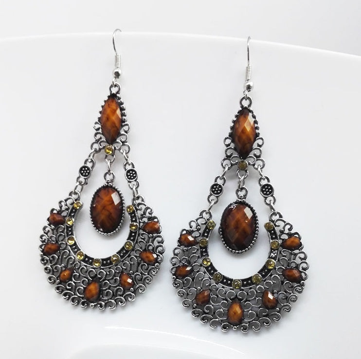 Bohemian water droplets tassel earrings - Acquisti Online