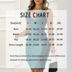 Dames pailletten cocktailjurk met diepe V-hals en glitterparty midi-jurk