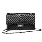 Women's Shoulder Crossbody Chain Bag Original Leather Large Capacity Zipper Lock Pocket Fashion Women's Shoulder Bag