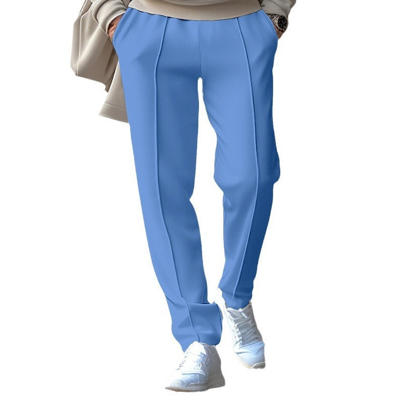 Men's Waffle All-match Fashion Toothpick Simple And Comfortable Pencil Pants