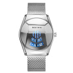 Mode heren Net rood waterdicht quartz herenhorloge 