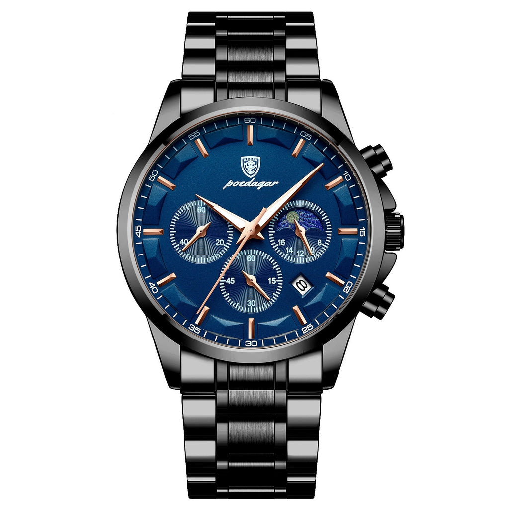 Orologi sportivi da uomo, orologio al quarzo multifunzionale e impermeabile