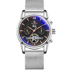 Men's Watches Fashion Trend Tourbillon Watch Automatic Mechanical Watch Stainless Steel Mesh Belt Watch