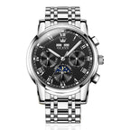 OLEVS Original Automatic Mechanical Watch Luxury Business Calendar Moon Phase Waterproof Luminous Automatic Mechanical Men's Watch - Acquisti Online