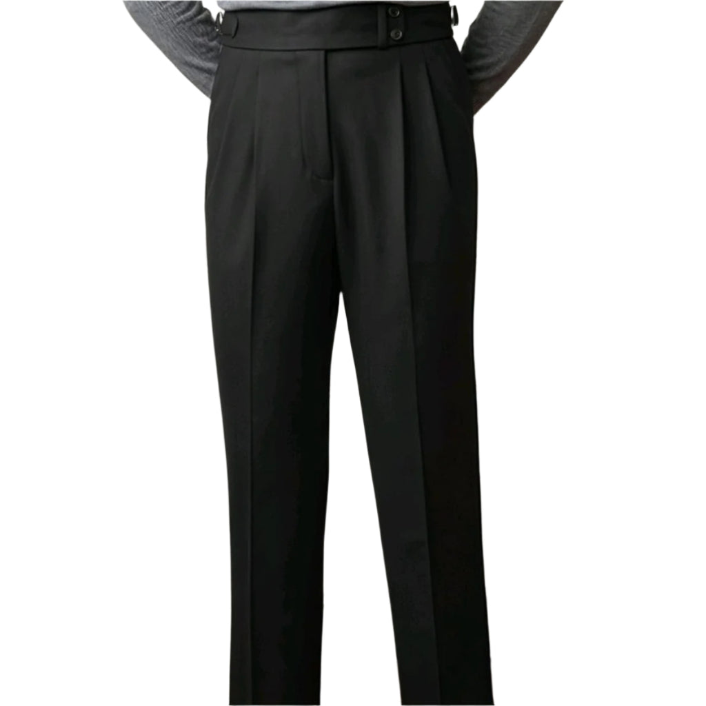 Men's British Commuter Anti-wrinkle Retro Trendy Business Slim-fit Casule Pants