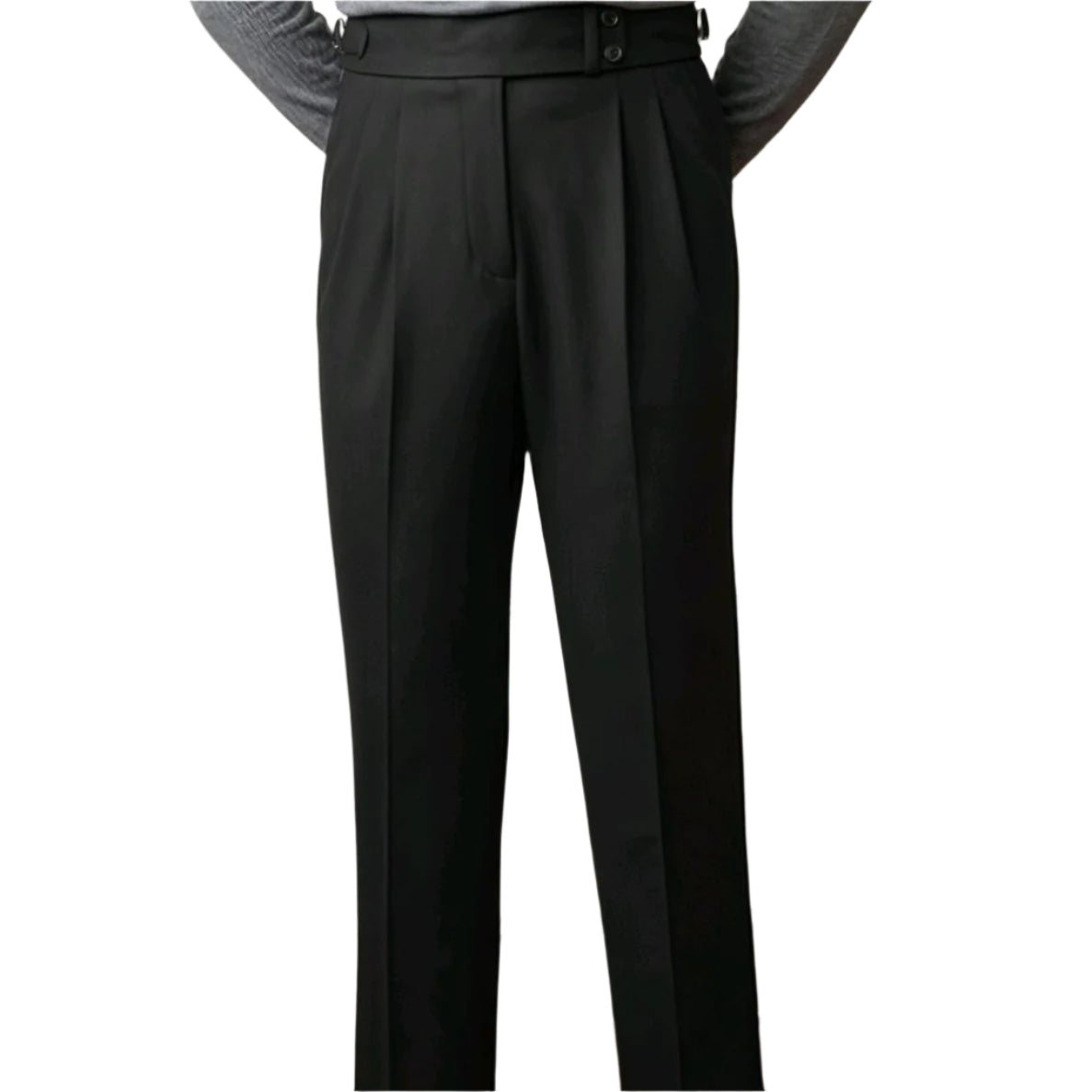 Men's British Commuter Anti-wrinkle Retro Trendy Business Slim-fit Casule Pants