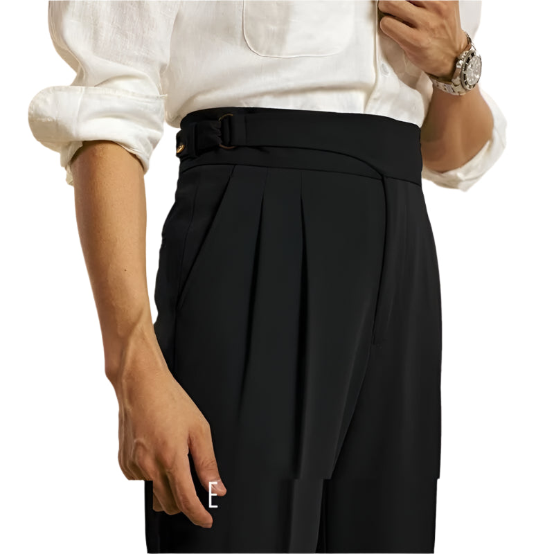 Men's Fashionable Business Casual Formal Pants Harem Men's Ninth Pants Fashion Draped Suit Men' Casual Pants - Acquisti Online