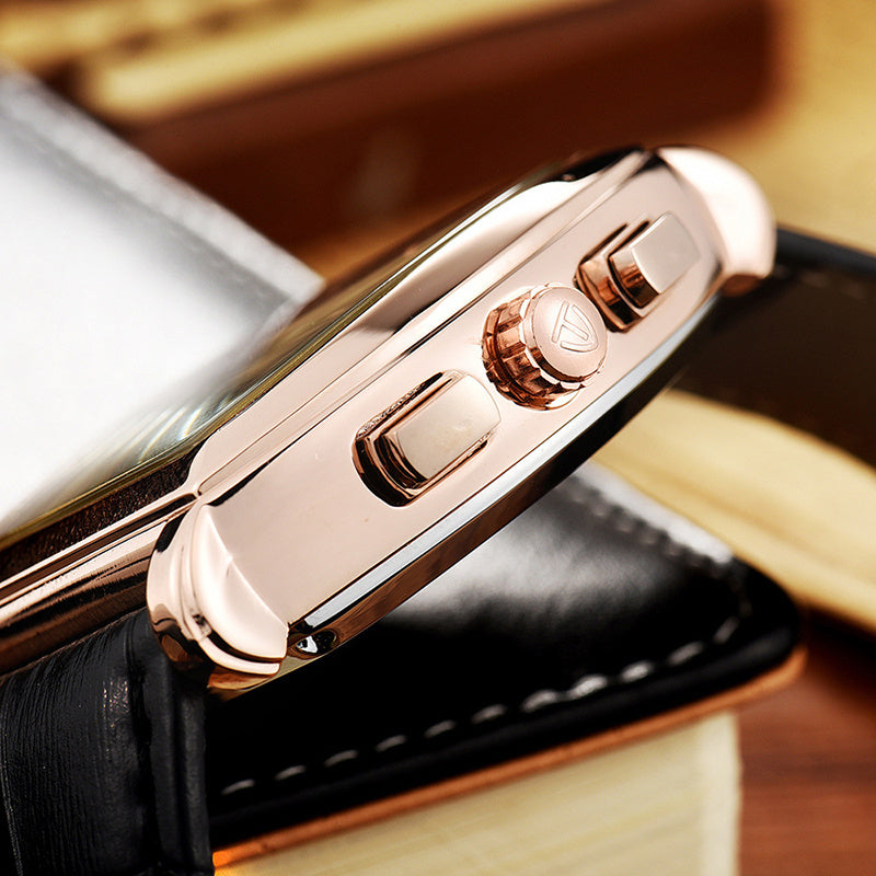 Orologio meccanico da uomo TEVISE, orologio da uomo multifunzione impermeabile