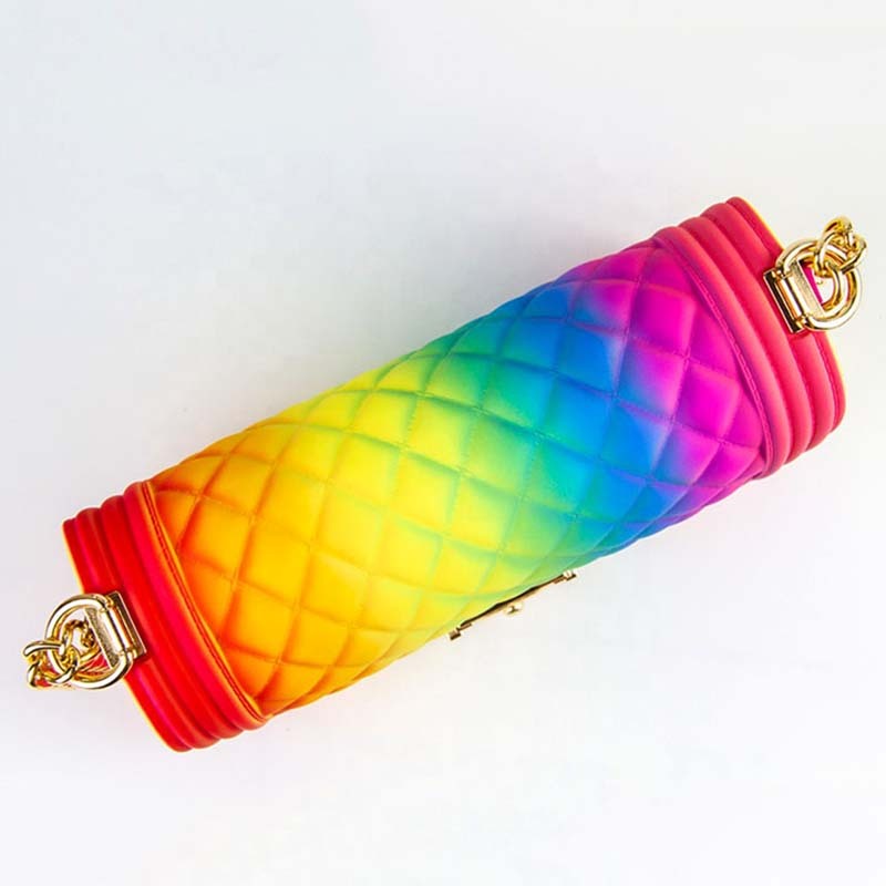 Women's One-shoulder diagonal bag crystal jelly bag