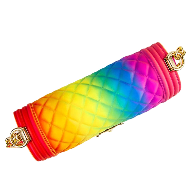 Dames Crossbody Tas Een Schouder Diagonale Tas Crystal Jelly Bag Grote Capaciteit Modieuze Regenboog Dames Schoudertas