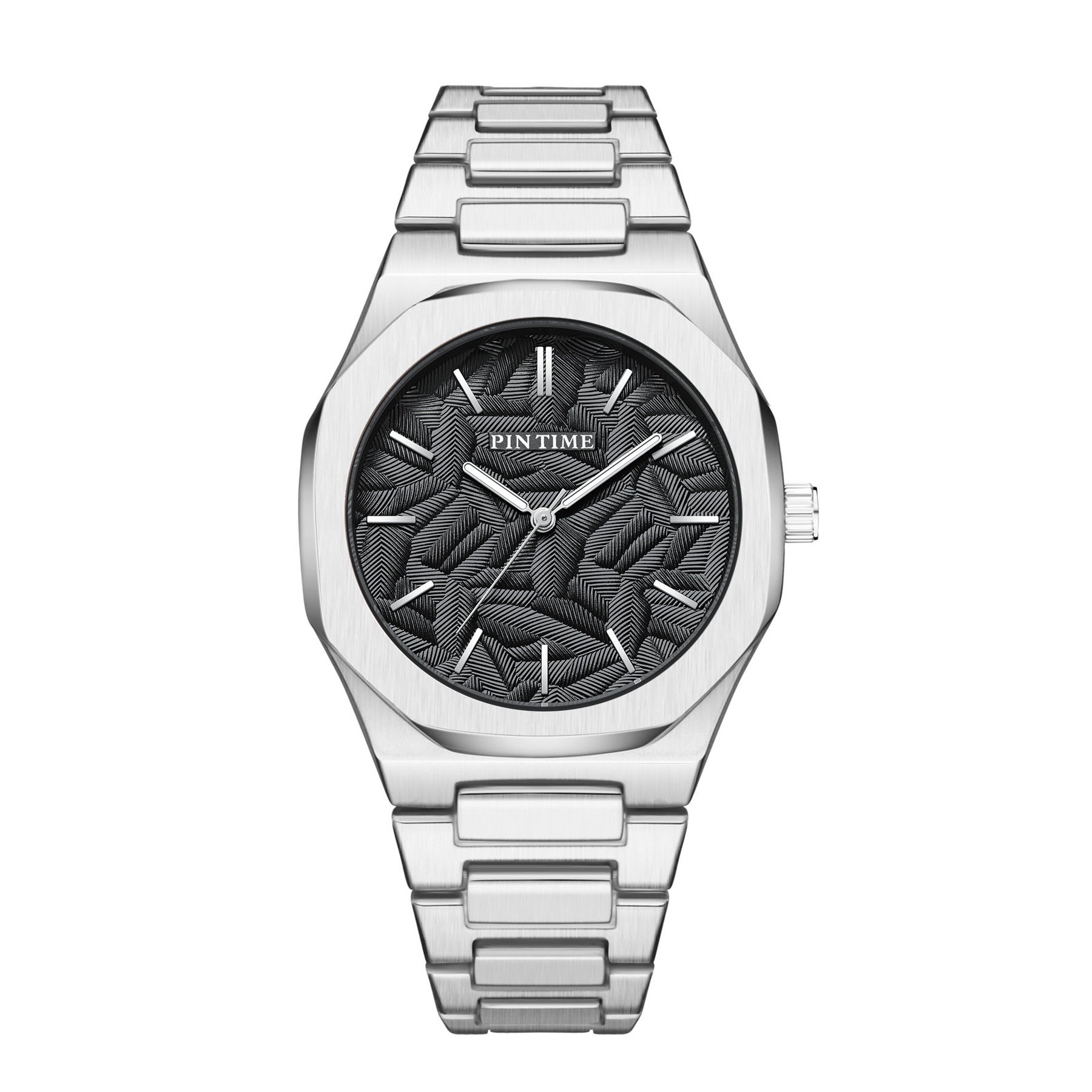 PINTIME Women Fashionable Quartz Watch Stainless Steel Waterproof Luminous Autometic Movemen Women Watch