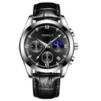 Eenvoudig, modieus, waterdicht, lichtgevend quartzhorloge voor heren