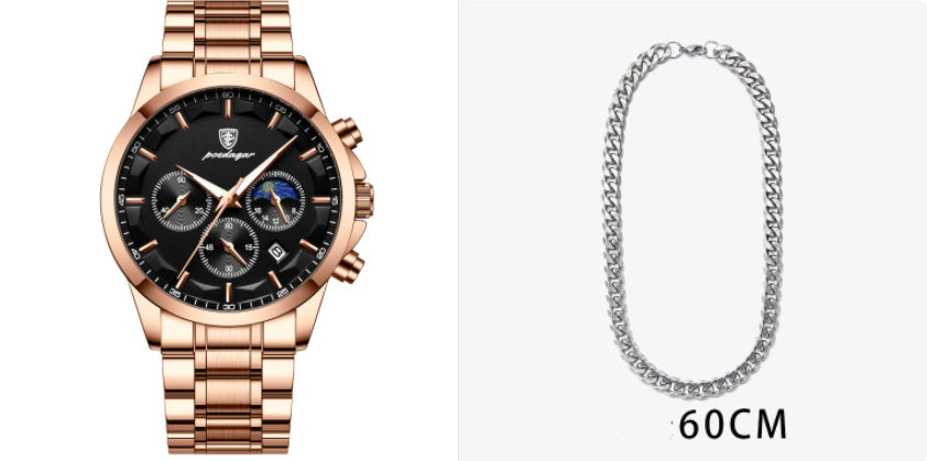 Orologi sportivi da uomo, orologio al quarzo multifunzionale e impermeabile