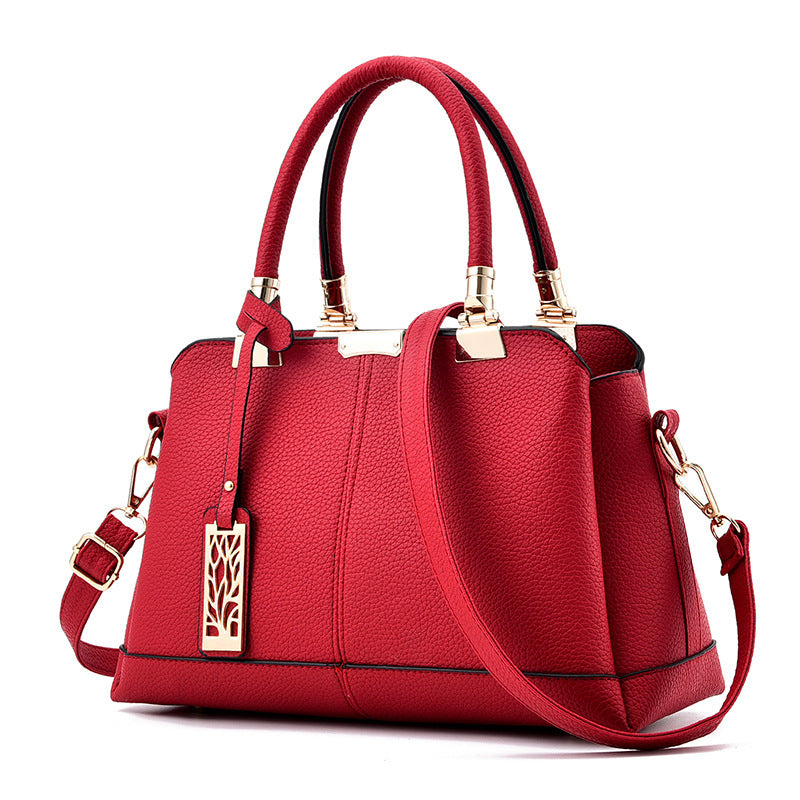 Women's Large Capacity Handbag Fashionable Small Square Original Leather Shoulder Bag Multi Pocket Women's Crossbody Bag