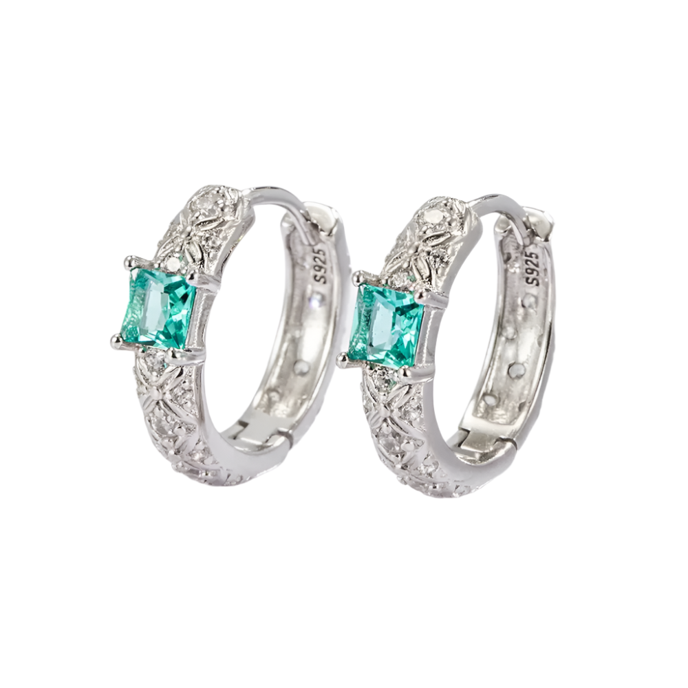 925 sterling silver daily versatile platinum plated Women's earrings