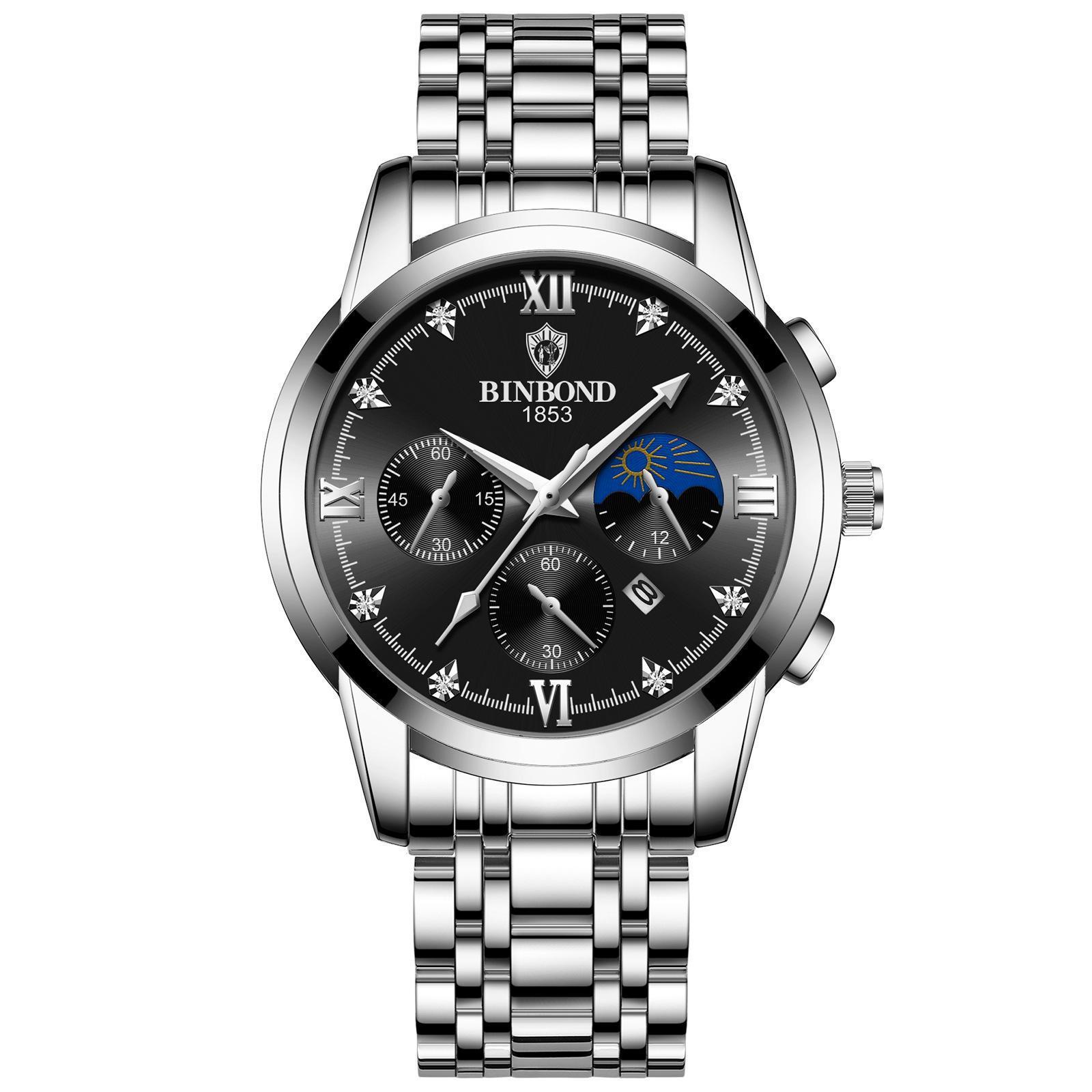 Men's Fashion Genuine Leather Watch - Acquisti Online