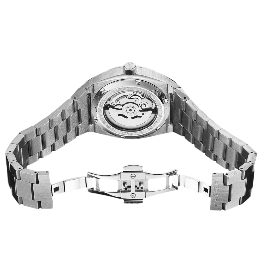 CADISEN Orologio da uomo meccanico automatico impermeabile 100M Orologio da polso di lusso Orologio da polso casual da lavoro