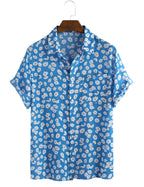 Herenmode Korte Mouw Bedrukt Overhemd Zomermouw Heren Casual Overhemd